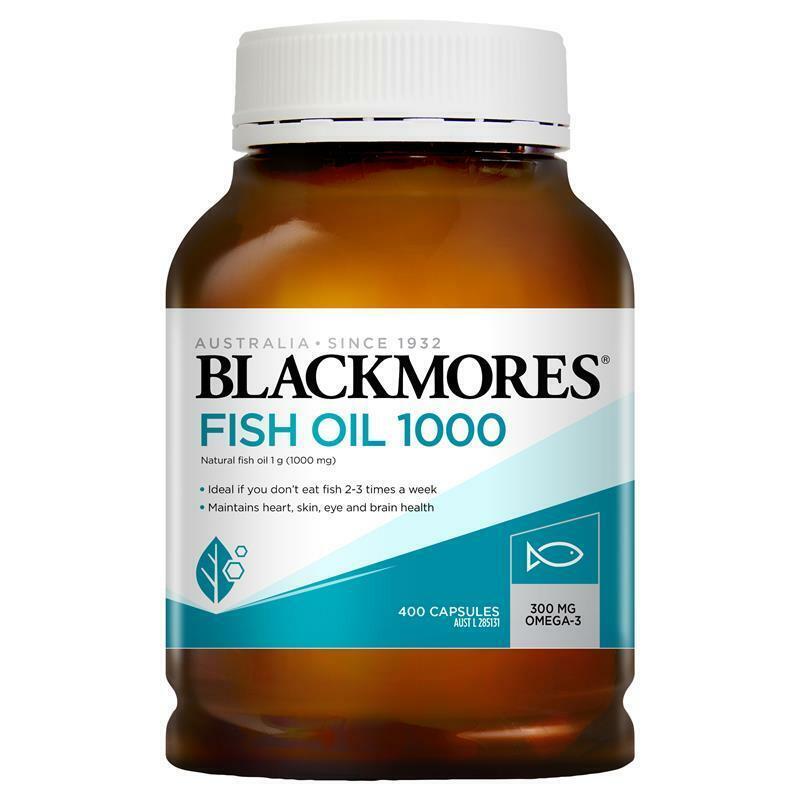 Blackmores Fish Oil 1000mg 400 Capsules Omega 3