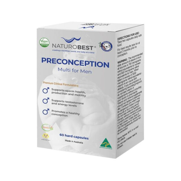 NaturoBest Preconception Multi for Men 60 Capsules