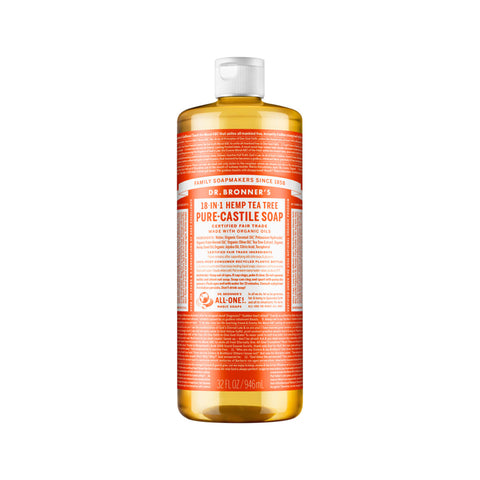 Dr. Bronner's Pure-Castile Soap Liquid 18 in 1 Hemp Tea Tree 946ml