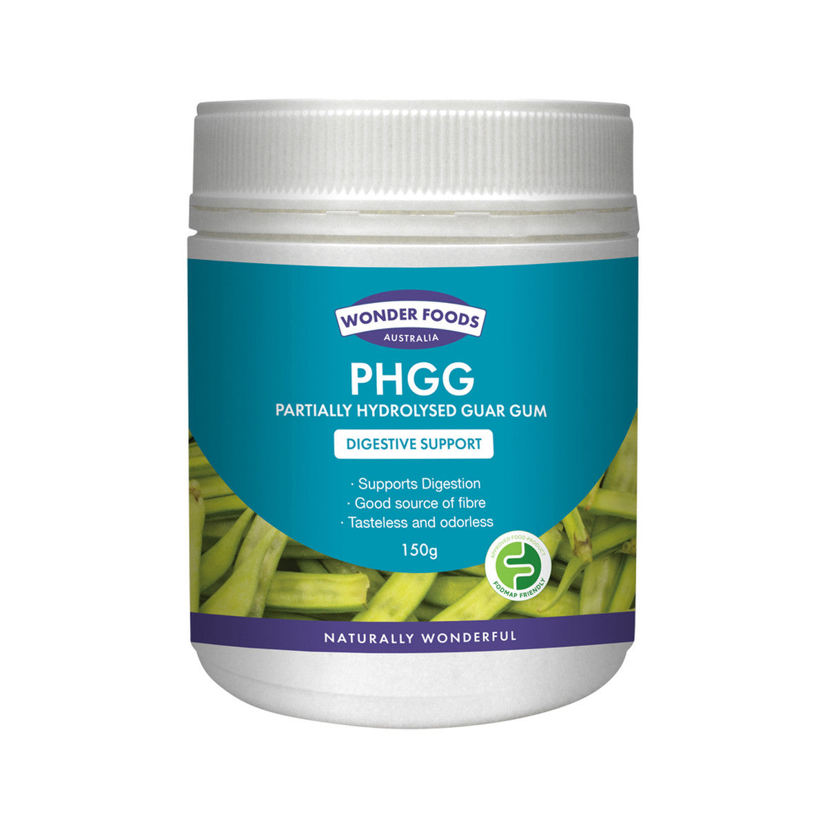 Wonder Foods PHGG Partially Hydrolysed Guar Gum 150G