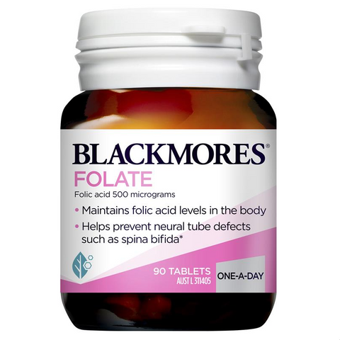 Blackmores Folate Folic Acid 500mg 90 Tablets