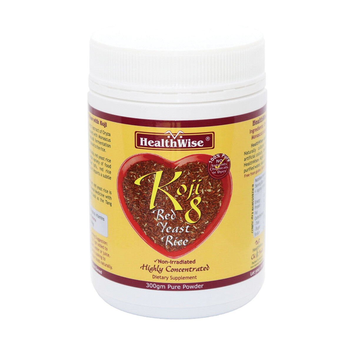 HealthWise Koji8 Red Yeast Rice 300g