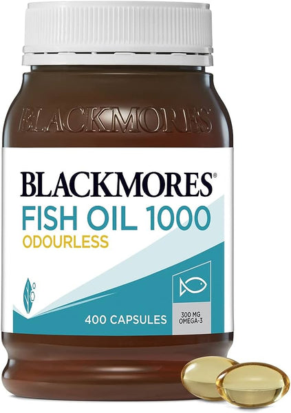 Blackmores Odourless Fish Oil 1000 400 Capsules Omega 3