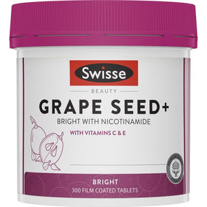 Swisse Beauty Grape Seed+ Bright with Nicotinamide 300 Tablets