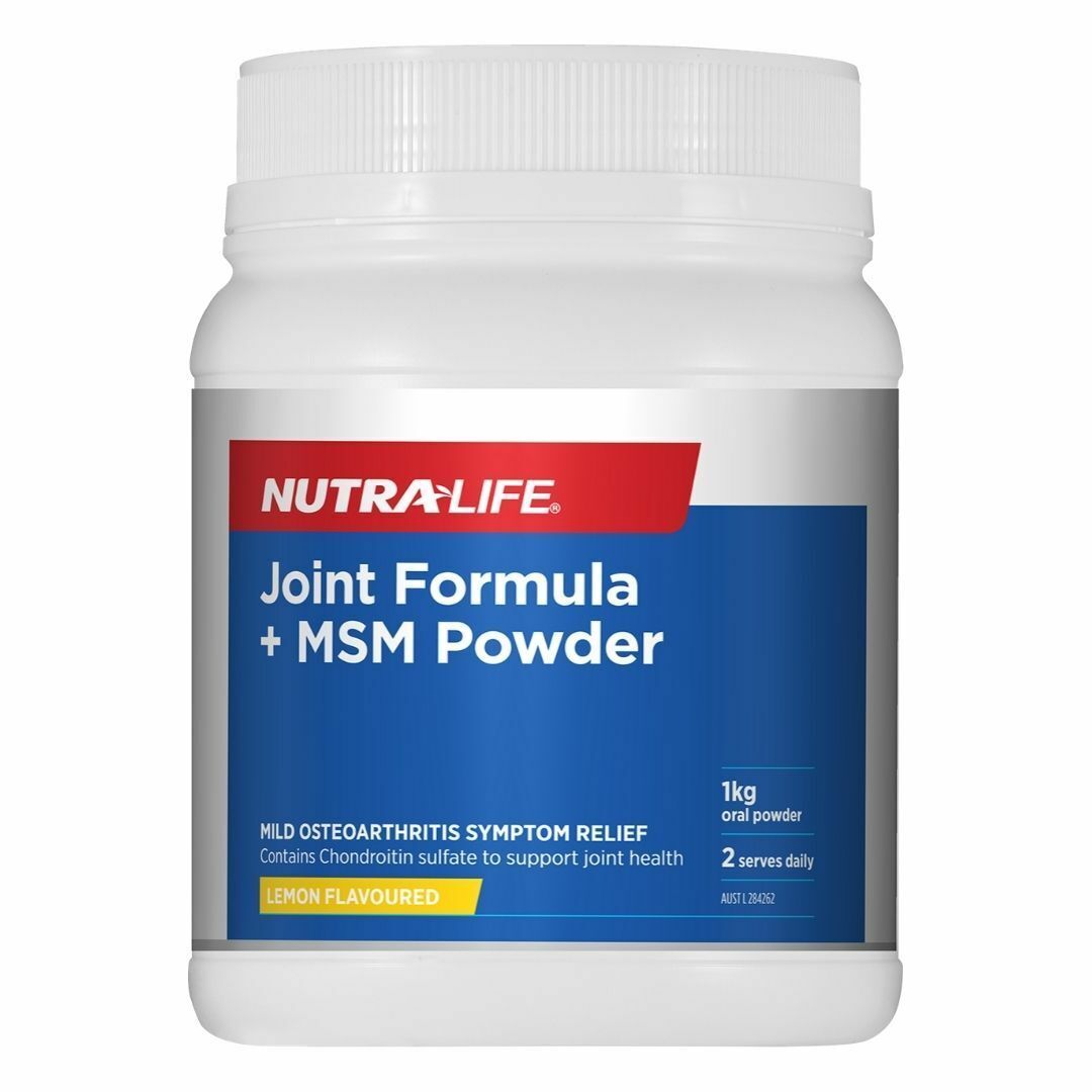 NUTRA-LIFE Joint Formula + MSM Lemon Flavoured Powder 1KG