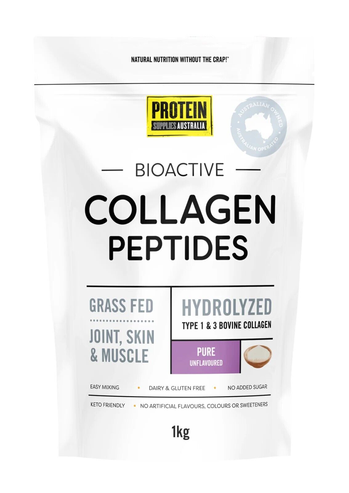 Protein Supplies Australia Pure Collagen Peptides 1kg