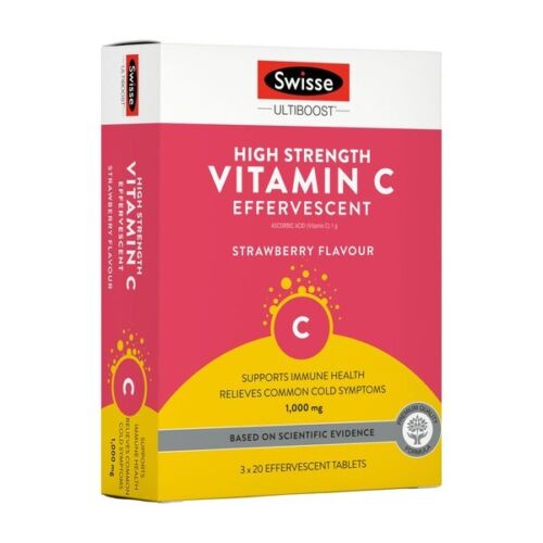 Swisse UltiBoost High Strength Vitamin C Effervescent 60 Tablets