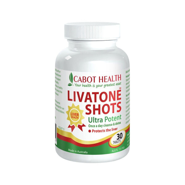 Cabot Health Ultra Potent Livatone Shots 30 Tablets