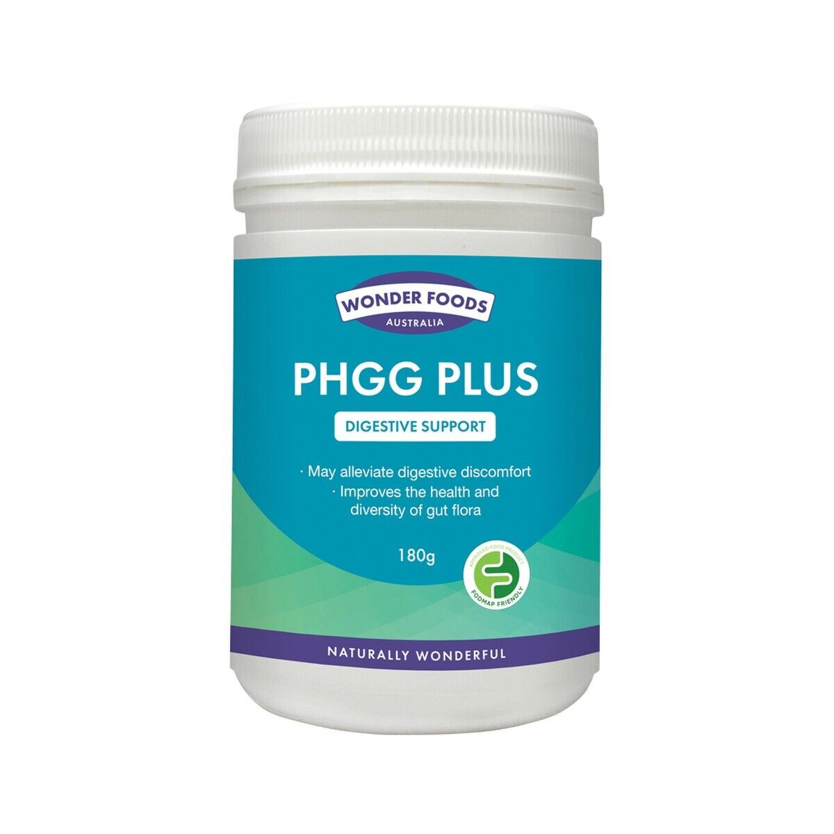 Wonder Foods PHGG Plus 180g Partially Hydrolysed Guar Gum