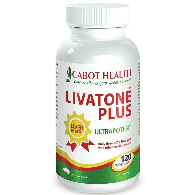 Cabot Health Livatone Plus with Turmeric 120 Capsules