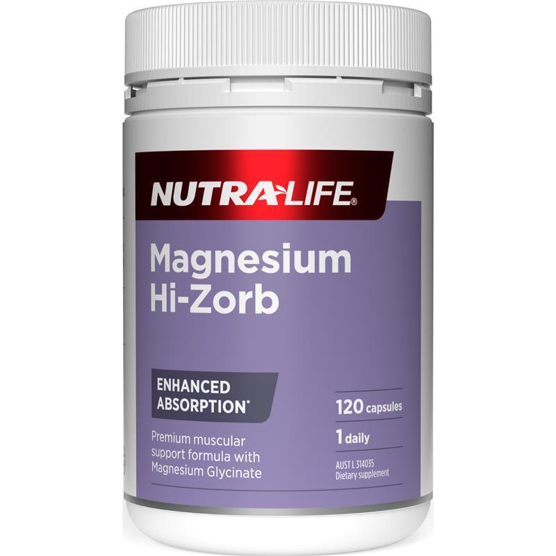 NutraLife Magnesium Hi-Zorb 120 Capsules