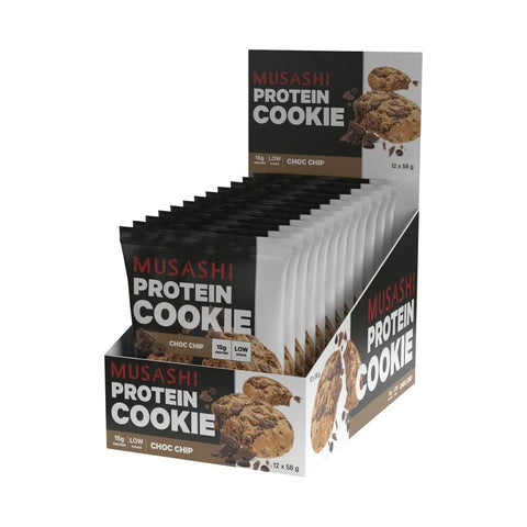 MUSASHI PROTEIN COOKIE Choc Chip 58g x 12 Cookies