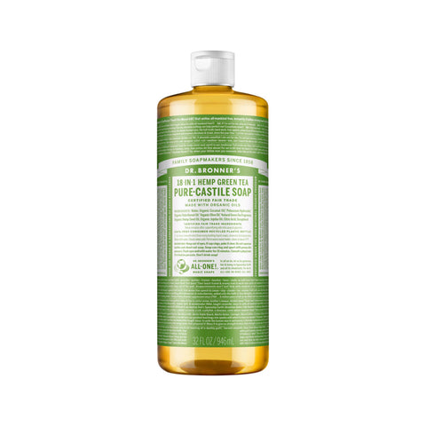 Dr. Bronner's Pure-Castile Soap Liquid 18 in 1 Hemp Green Tea 946ml