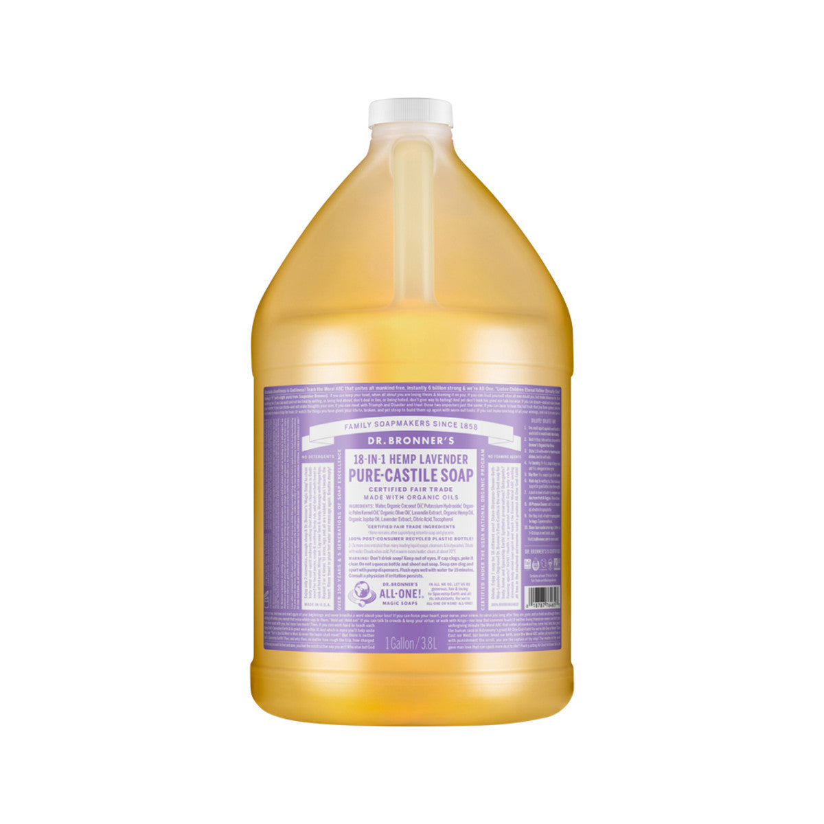 Dr. Bronner's Pure-Castile Soap Liquid 18 in 1 Hemp Lavender 3.78L