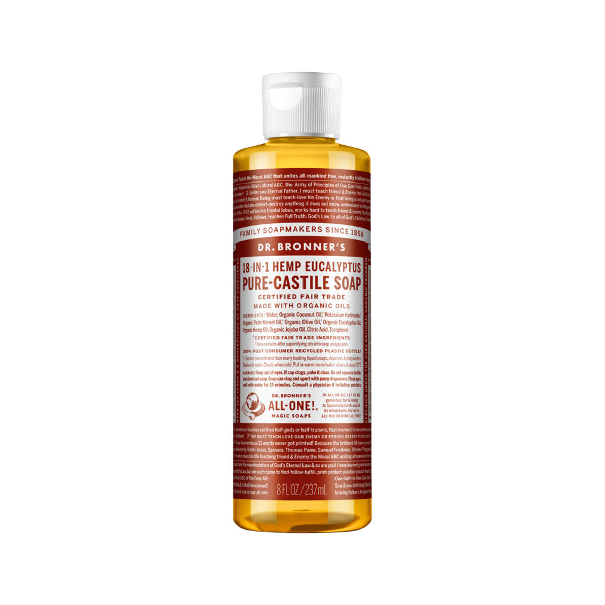 Dr. Bronner's Pure-Castile Soap Liquid 18 in 1 Hemp Eucalyptus 237ml