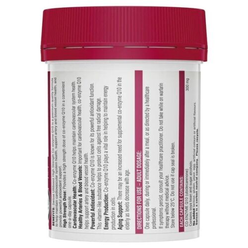 Swisse Ultiboost High Strength Co-Enzyme Q10 300mg 90 Capsules