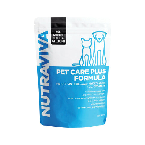 NutraViva Pet Care Plus Formula Collagen Hydrolysate + Glucosamine 200g