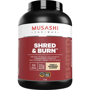 Musashi Shred and Burn Vanilla Milkshake 2KG