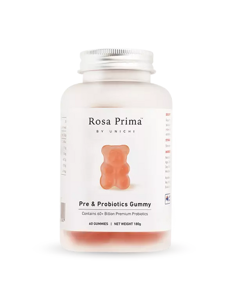 Unichi Rosa Prima Pre & Probiotics Gummy 60 Gummies