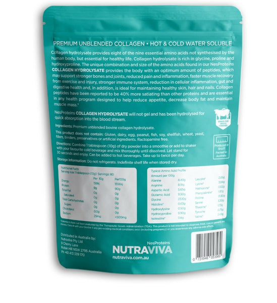 NutraViva NesProteins Beef Collagen Hydrolysate 450g