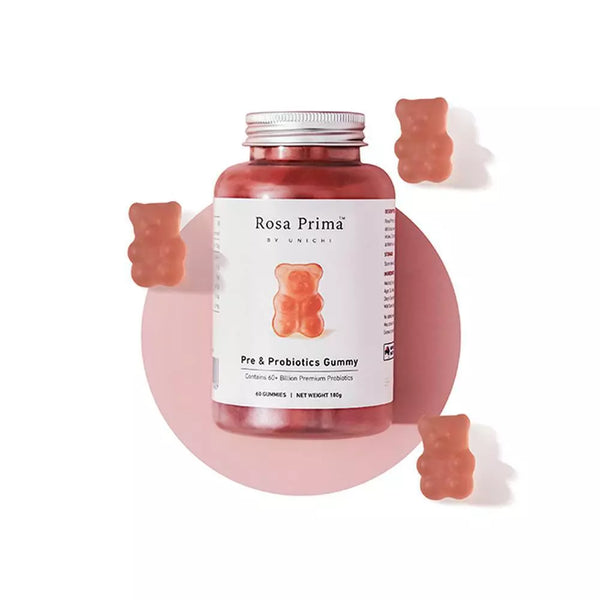 Unichi Rosa Prima Pre & Probiotics Gummy 60 Gummies