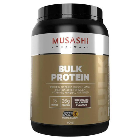 Musashi Bulk Protein Powder Chocolate Milkshake Flavour 900g