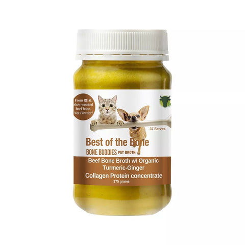 Best of the Bone Bone Buddies Pet Broth Beef Broth with Turmeric-Ginger 375g