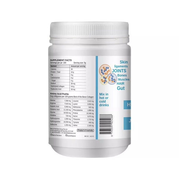 Best of the Bone Healing Multi-Collagen Protein Hydrolysed Collagen Peptide 500g