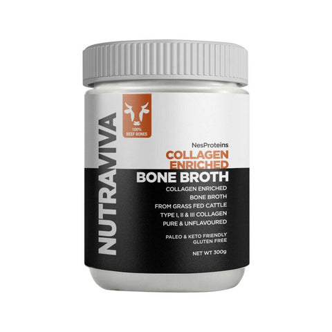 NutraViva NesProteins Collagen Enriched Beef Bone Broth 300g