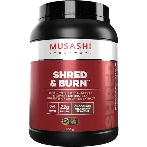 Musashi Shred and Burn Chocolate Milkshake 900g