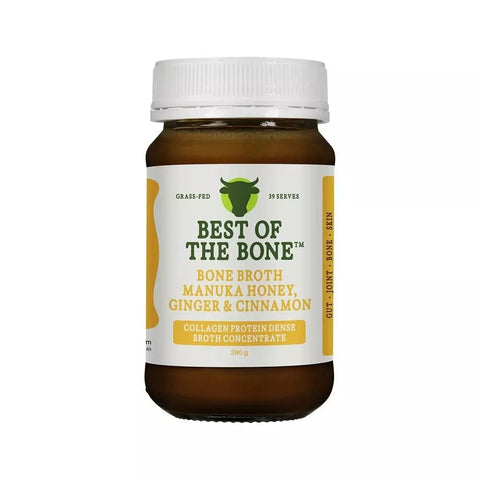 Best of the Bone Bone Broth Concentrate Manuka Honey, Ginger & Cinnamon 390g