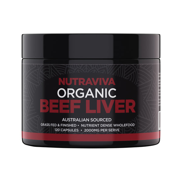 Nutraviva Organic Beef Liver 2000mg 120 Capsules