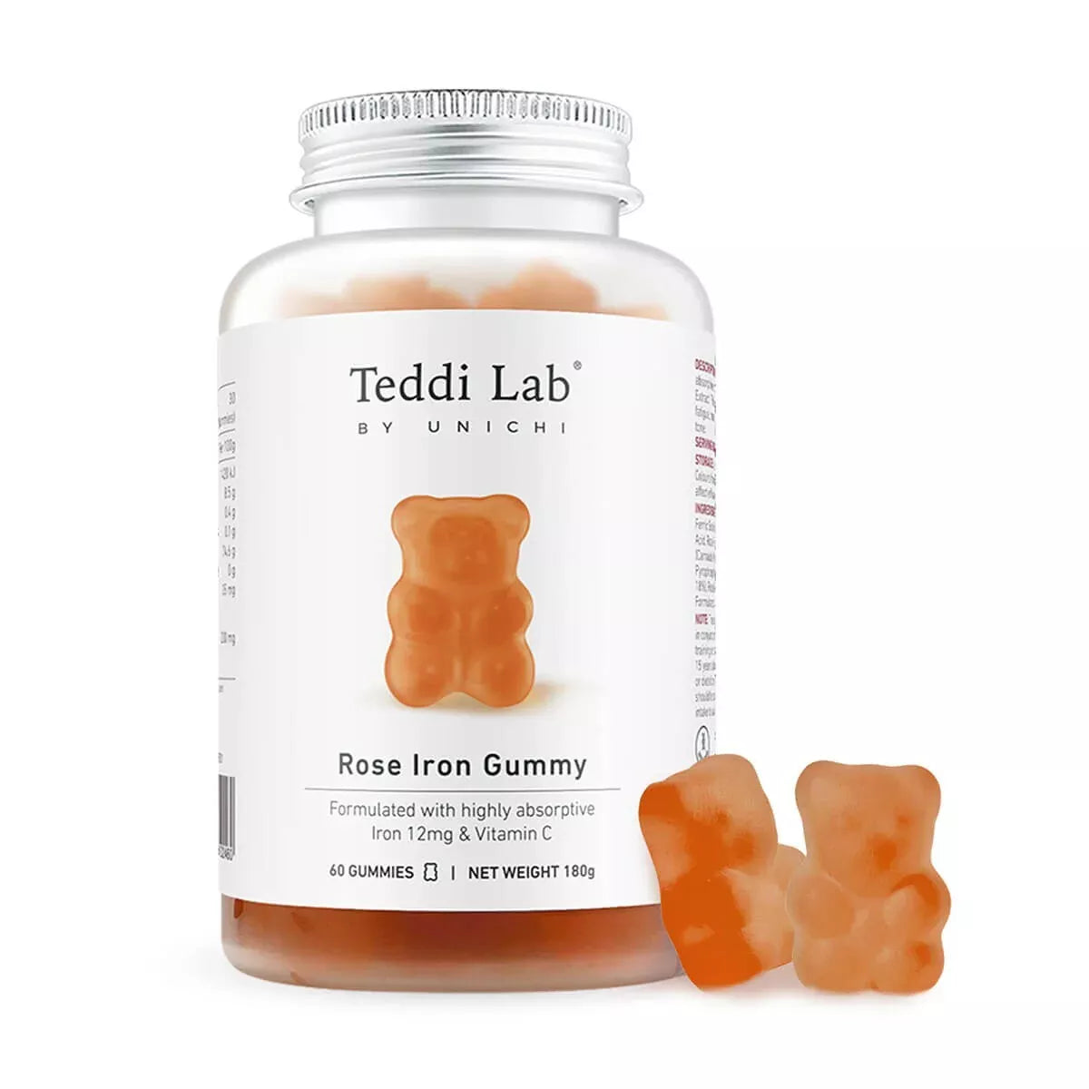 Unichi Teddi Lab Rose Iron Gummy 60 Gummies