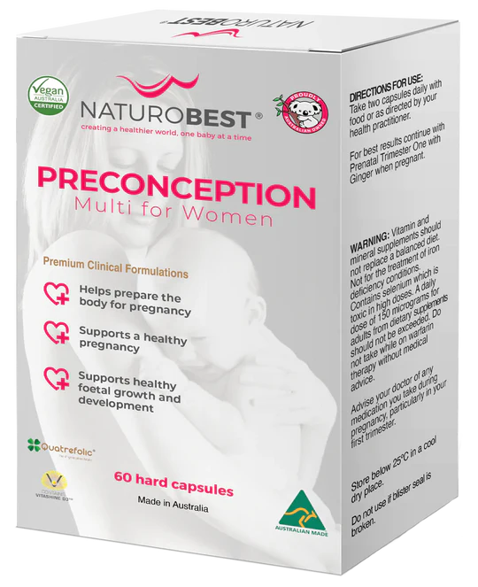 NaturoBest Preconception Multi for Women 60 Capsules