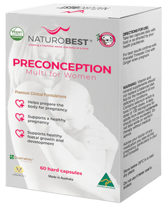 NaturoBest Preconception Multi for Women 60 Capsules