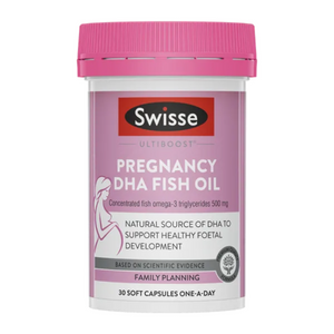 Swisse Ultiboost Pregnancy DHA Fish Oil 30 Capsules