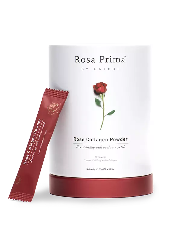 Unichi Rosa Prima Rose Collagen Powder 30 x 3.25g