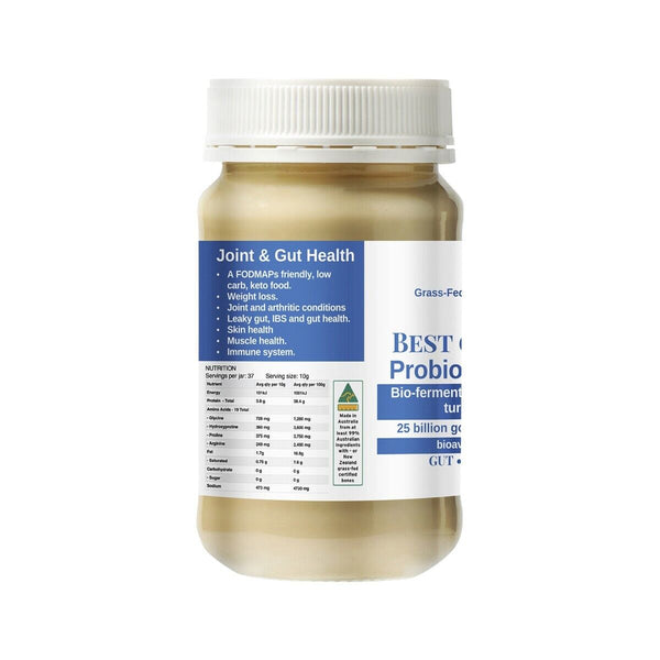 Best of the Bone Probiotic Bone Broth Bio-Fermented Coconut Lemon Myrtle Turmeric Papaya Leaf 390g