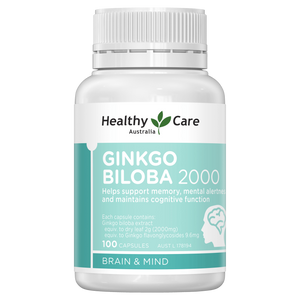 Healthy Care Ginkgo Biloba 2000mg 100 Capsules