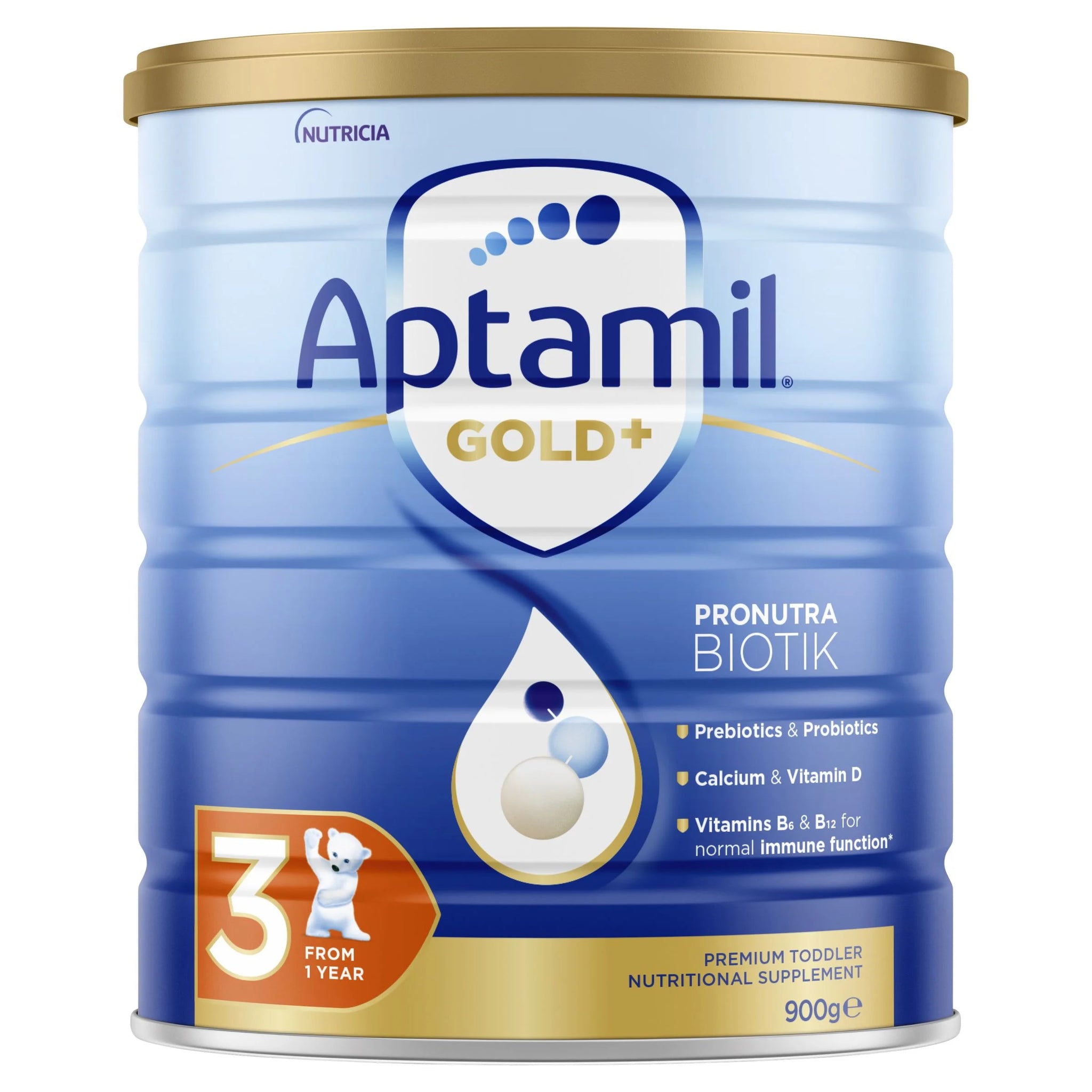 Aptamil Gold+ 3 Pronutra Biotik Toddler Nutritional Supplement From 1 Year 900g
