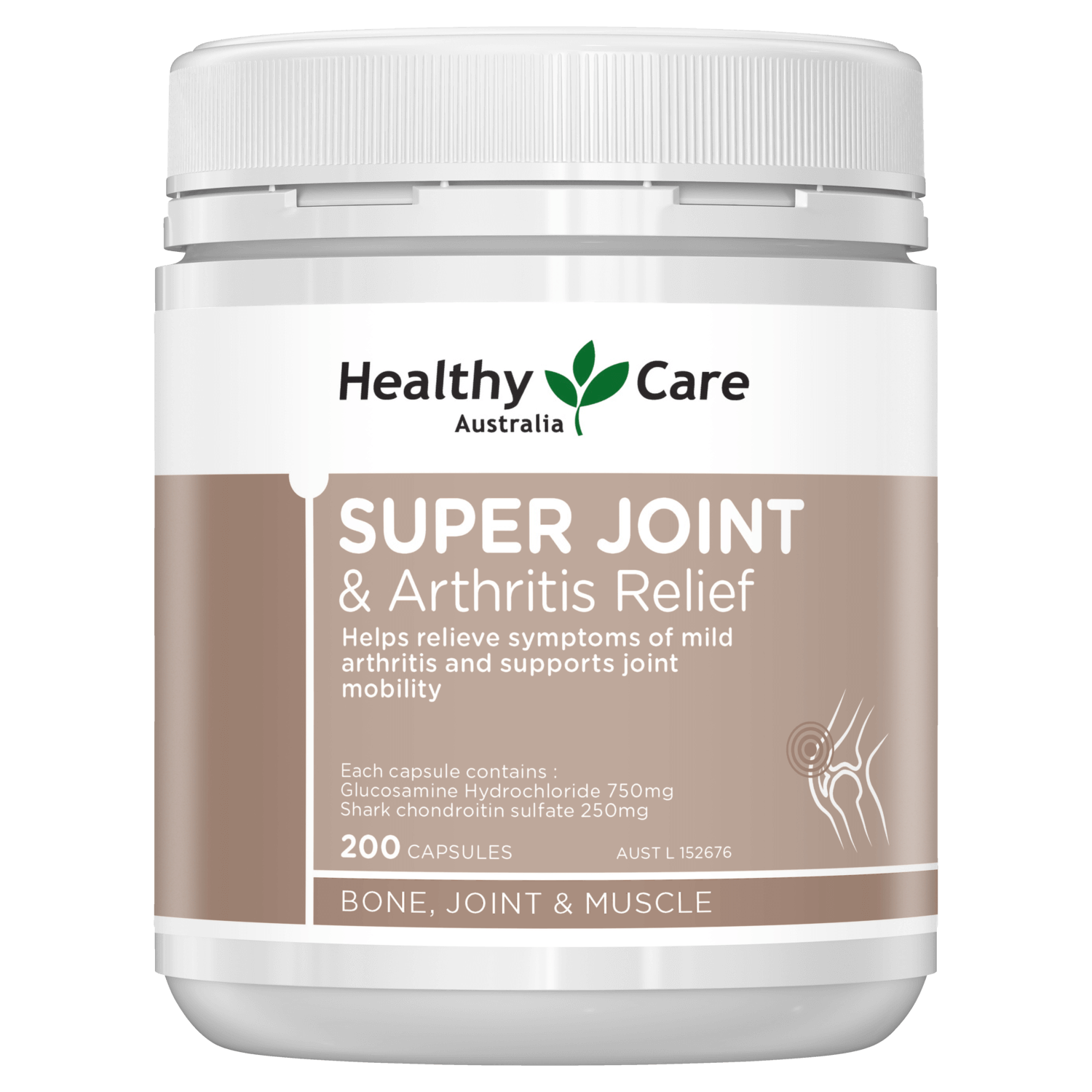 Healthy Care Super Joint & Arthritis Relief 200 Capsules