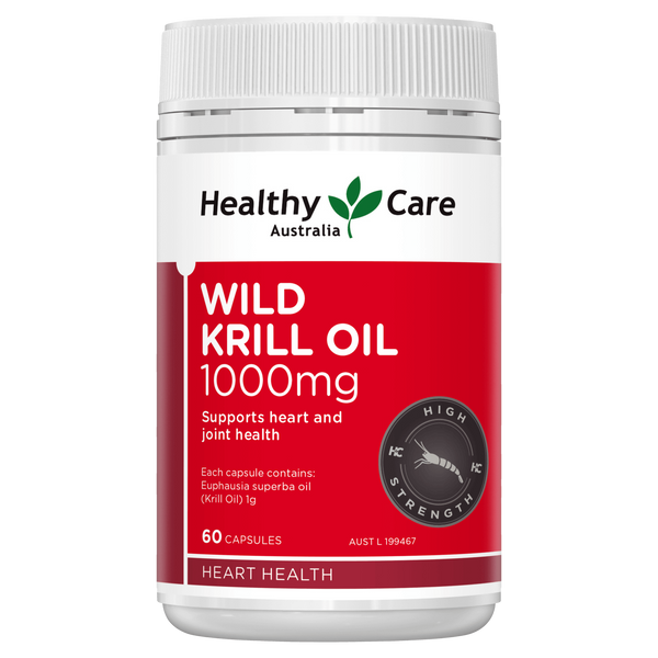 Healthy Care Wild Krill Oil 1000mg 60 Capsules