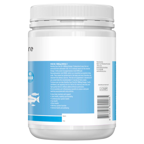 Healthy Care Fish Oil 1000mg Omega 3 Odourless 400 Capsules