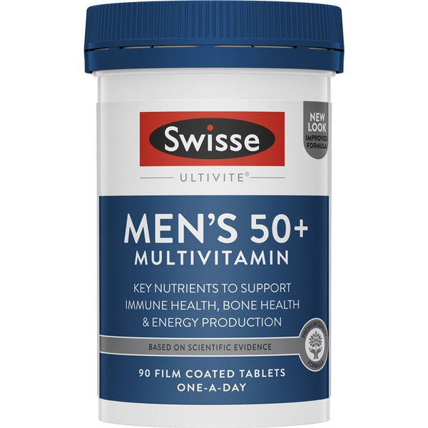 Swisse Men's Ultivite Multivitamin 50+ 90 Tablets