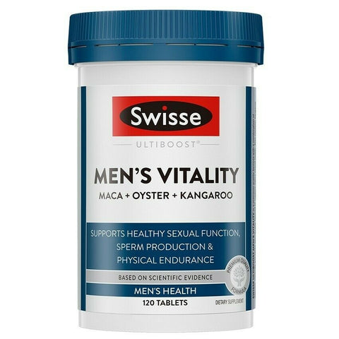 Swisse Ultiboost Men's Vitality 120 Tablets Maca + Oyster + Kangaroo