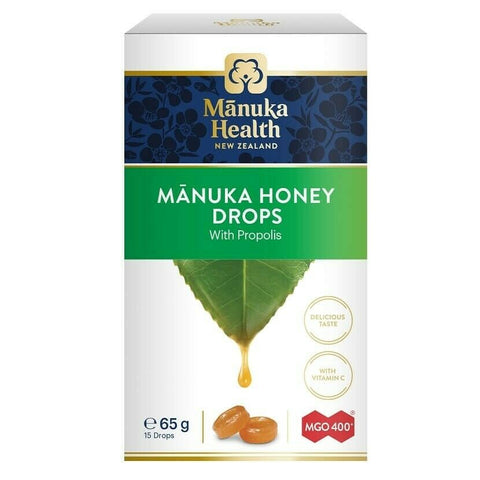 Manuka Health MGO 400+ Manuka Honey Drops with Propolis 65g 15 Lozenges